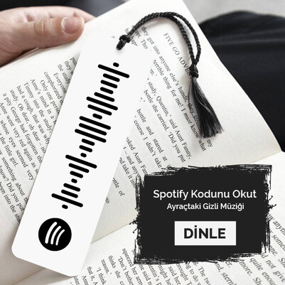 Kişiye Özel Spotify Ses Dalgası Kitap Ayracı - Thumbnail