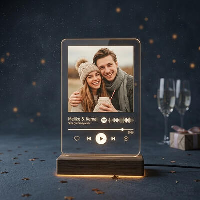  - Kişiye Özel Spotify Ses İzi 3d Led Lamba