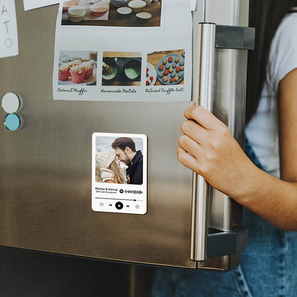 Kişiye Özel Spotify Ses İzi Buzdolabı Magneti