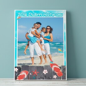  - Kişiye Özel Tatil Hatırası Kanvas Tablo