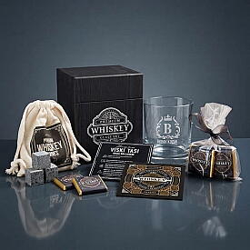Kişiye Özel Viski Bardağı ve Viski Taşı Whiskey Set