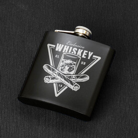 Kişiye Özel Viski Bardakları ve İçki Matarası Whiskey Set - Thumbnail