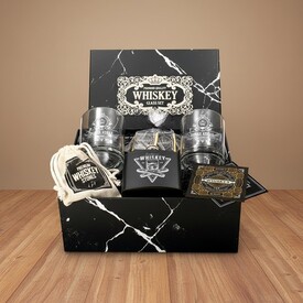  - Kişiye Özel Viski Kadehleri ve İçki Matarası Hediye Kutusu