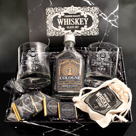 Kişiye Özel Whiskey Set & Kolonya Hediye Kutusu - Thumbnail