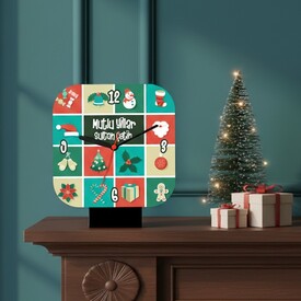  - Kişiye Özel Yılbaşı Temalı Masa Saati