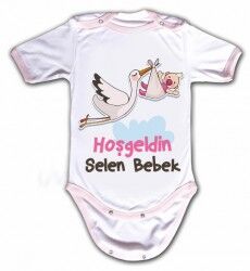 Kişiye Özel Hoş Geldin Bebek Body - Thumbnail