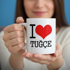  - Kişiye Özel I Love You Kupa Bardak