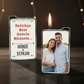  - Kişiye Özel Mesaj ve Fotoğraf Baskılı Çakmak