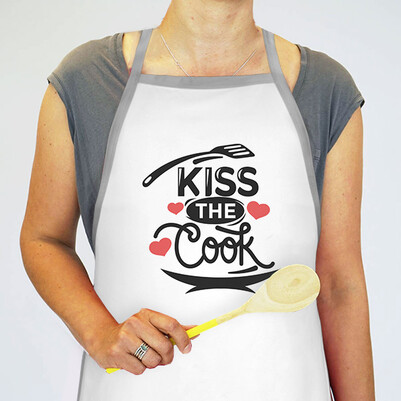 Kiss The Cook Mutfak Önlüğü - Thumbnail