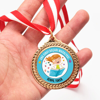 Kız Öğrenci Ana Sınıfı Başarı Madalyası - Thumbnail