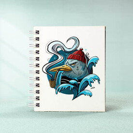 Kızgın Kuş Tasarım Hediye Cep Defteri - Thumbnail