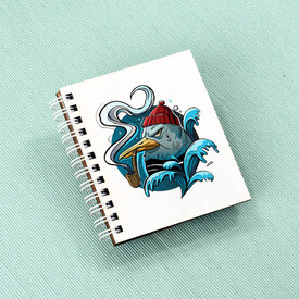 Kızgın Kuş Tasarım Hediye Cep Defteri - Thumbnail