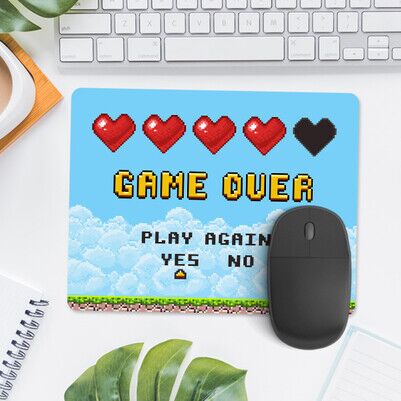 Klasik Game Over Mousepad - Thumbnail