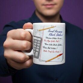  - Klasik Öğretmen Sözleri Kupa Bardak