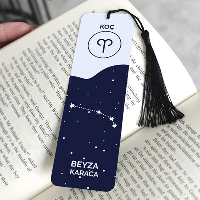 Koç Burcu Arkadaşa Hediye Kitap Ayracı - Thumbnail
