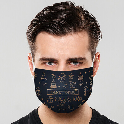  - Konsept Tasarımlı Yılbaşı Ağız Maskesi