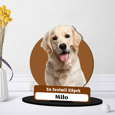  - Köpeğinizin Fotoğrafına Özel Masa Biblosu