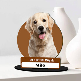 Köpeğinizin Fotoğrafına Özel Masa Biblosu - Thumbnail