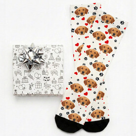 Köpeğinizin Fotosuna Özel Şirin Çorap - Thumbnail
