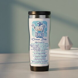  - Kova Burcuna Özel Esprili Termos