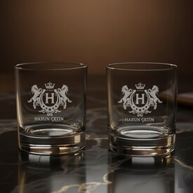  - Kral Tacı İsimli İkili Noble Sip Viski Bardağı