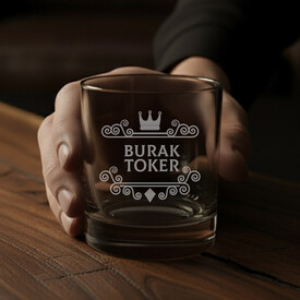 Kral Tacı İsimli İkili Prestige Glass Viski Bardağı - Thumbnail