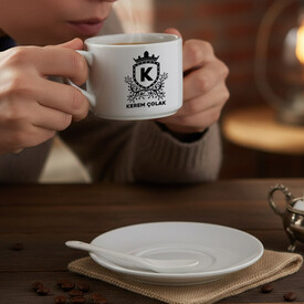 Kral Tacı İsimli Kaşıklı Nescafe Fincanı - Thumbnail