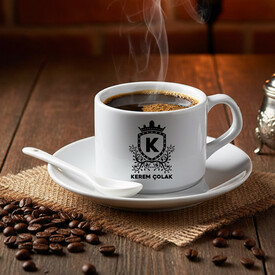  - Kral Tacı İsimli Kaşıklı Nescafe Fincanı