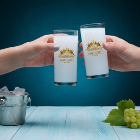  - Kral Tacı Temalı Spesial İkili Rakı Bardağı Seti