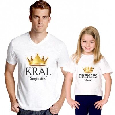  - Kral ve Prenses İkili Tişörtleri