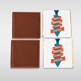 Kravat Tasarımlı Babalar Günü Çikolatası - Thumbnail