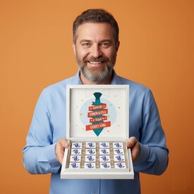  - Kravat Tasarımlı Babalar Günü Çikolatası