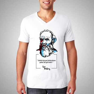  - Lev Tolstoy Esprili Tişört