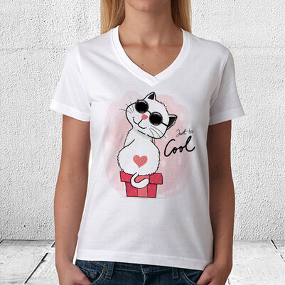  - Love Cat Tasarım Tişört