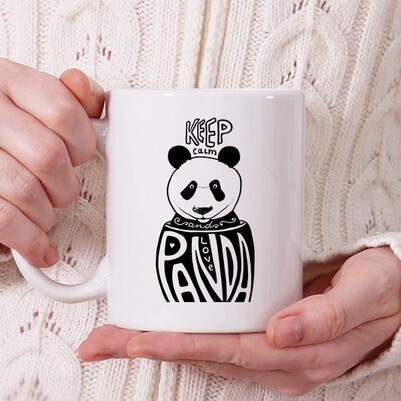  - Love Panda Tasarım Kupa Bardak
