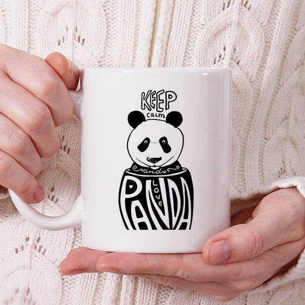 Love Panda Tasarım Kupa Bardak