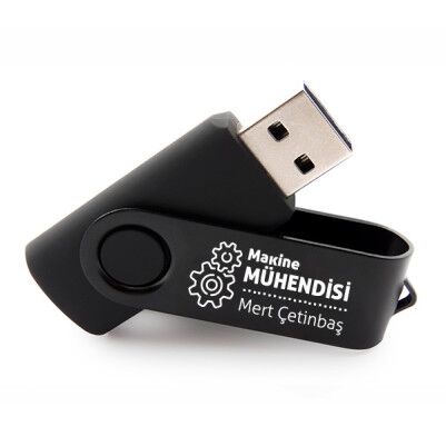  - Makine Mühendisine Hediye Siyah USB Bellek