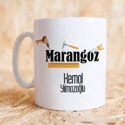 Marangoza Hediye İsme Özel Kupa Bardak - Thumbnail