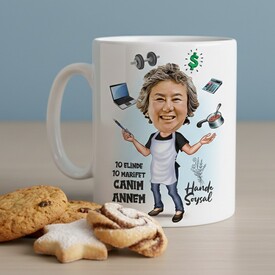  - Marifetli Annem Karikatürlü Kupa Bardak