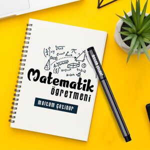  - Matematik Öğretmeni Temalı Defter ve Kalem