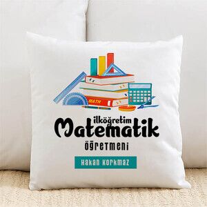 Matematik Öğretmenlerine İsimli Yastık - Thumbnail