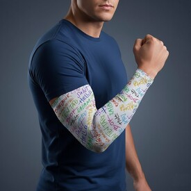  - Merhaba Desenli Hediyelik Erkek Kol Çorabı