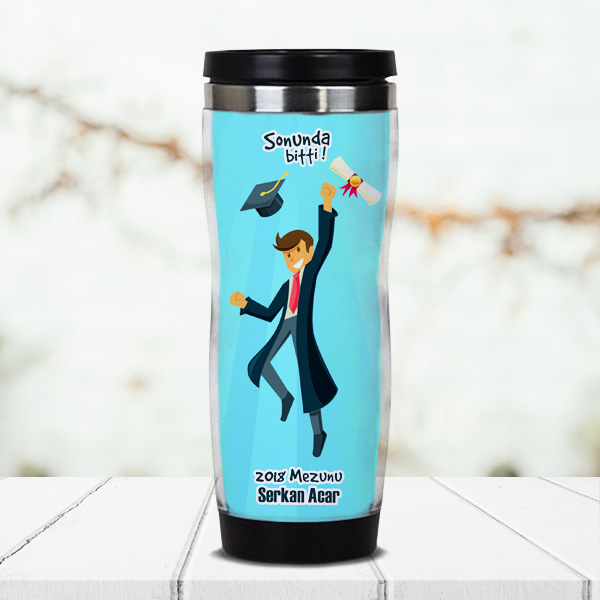 Mezuniyet Hediyesi Termos Bardak - Hediyemen.com