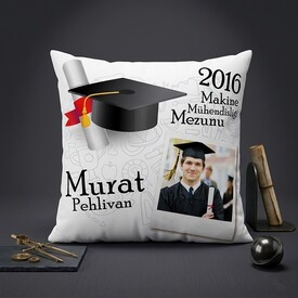  - Mezunlara Özel Hediyelik Fotoğraflı Yastık