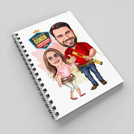 Mimar Baba ve Kızı Karikatürlü Defter - Thumbnail