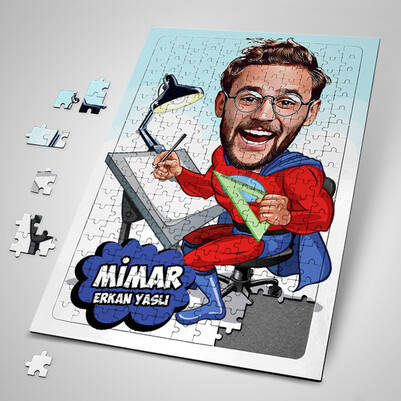  - Mimar Karikatürlü Puzzle