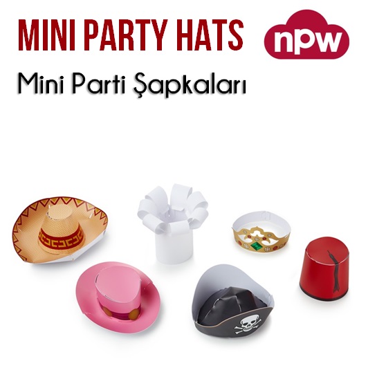 Mini Party Hats - Mini Parti Şapkaları
