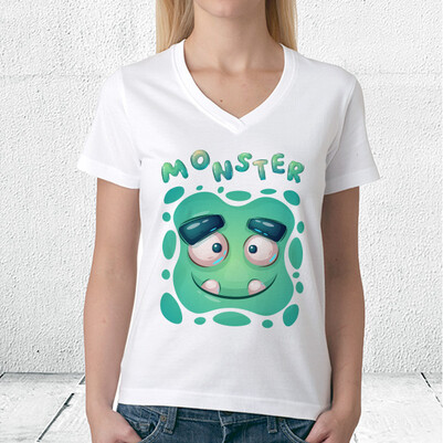 Monster Tasarım Unisex Tişört - Thumbnail