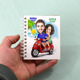 Motorla Gezinti Karikatürlü Defter - Thumbnail