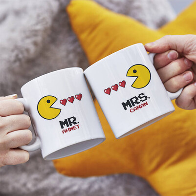 Mr. And Mrs. Pacman İkili Sevgili Kupası - Thumbnail